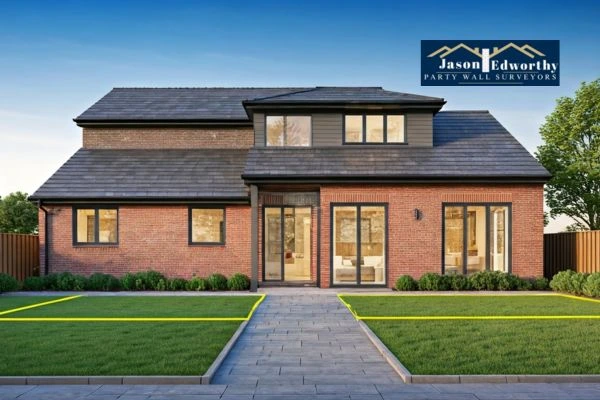 Home extension focusing on boundary line Totton